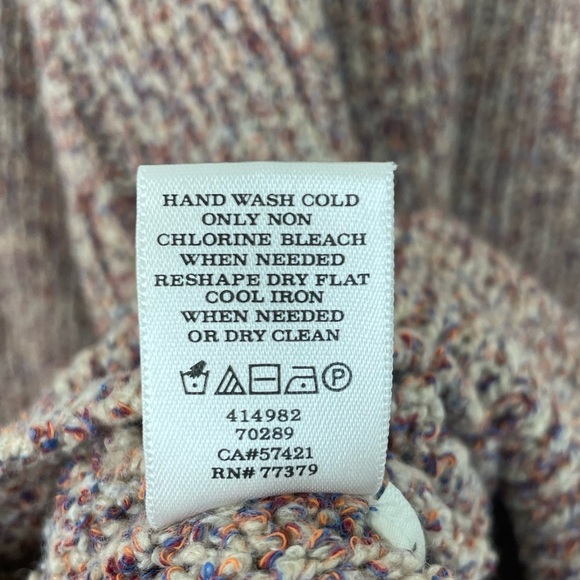 Ann Taylor Size M Minimalist Neutral Knit Crewneck Sweater Cotton/Wool Blend EUC - Picture 6 of 9